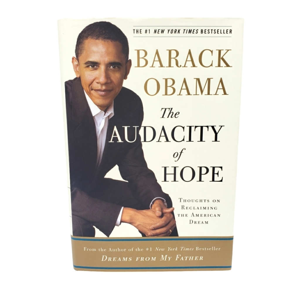 2/$10 Barack Obama The Audacity of Hope Hardcover Book